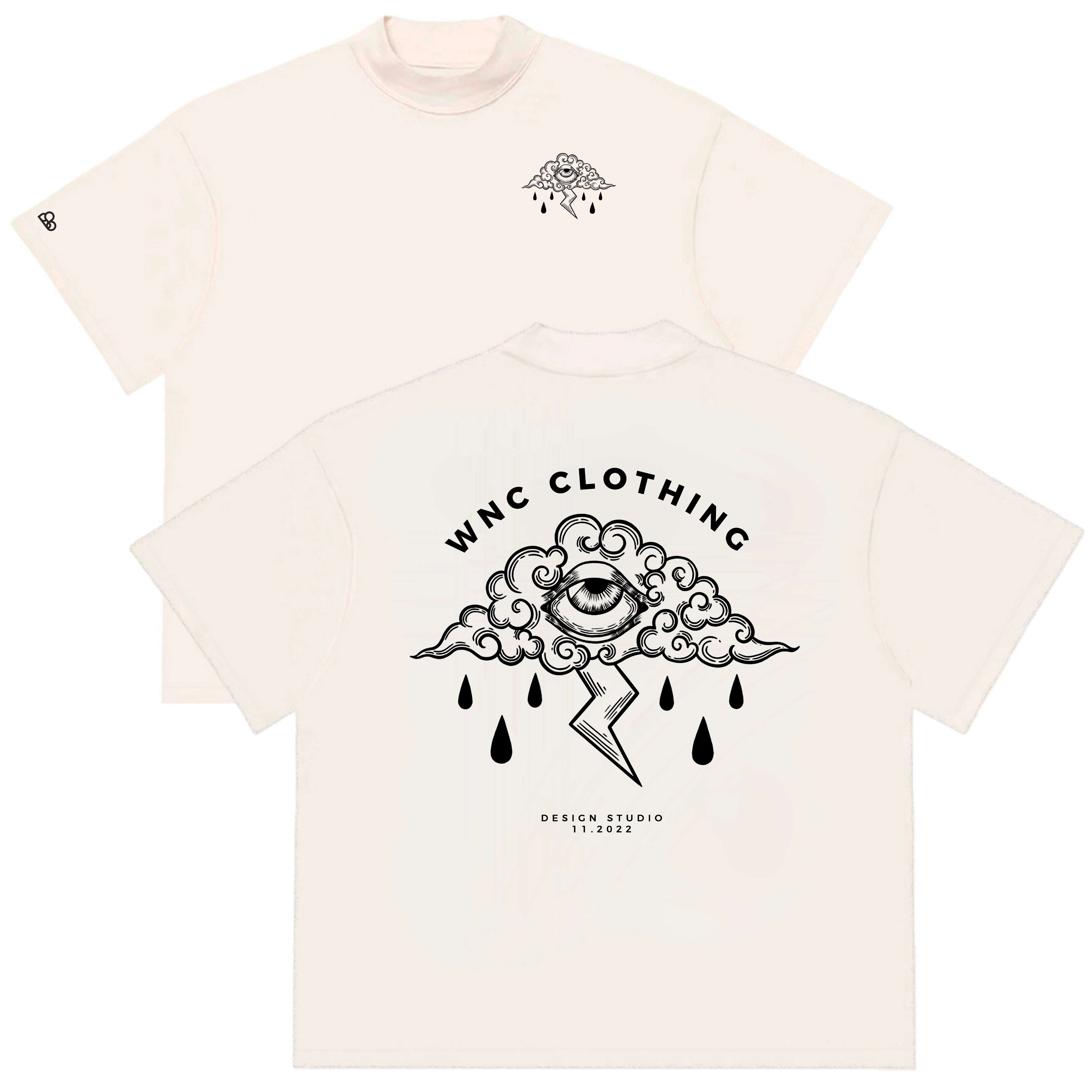 Camiseta Oversized Sad Cloud Off White