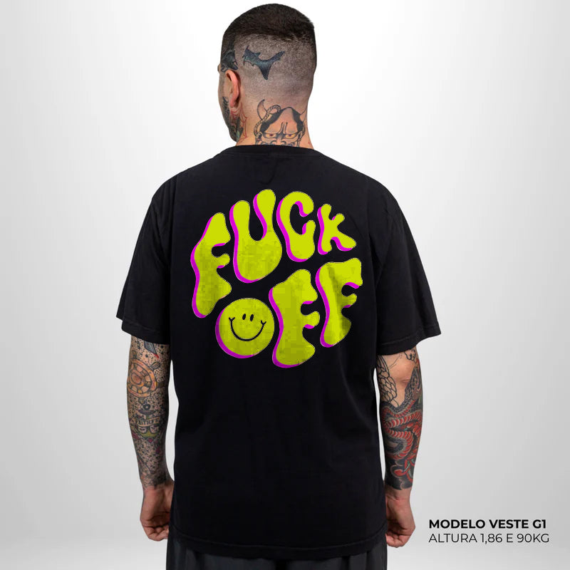 Camiseta Basic WNC Fuck Off Preto
