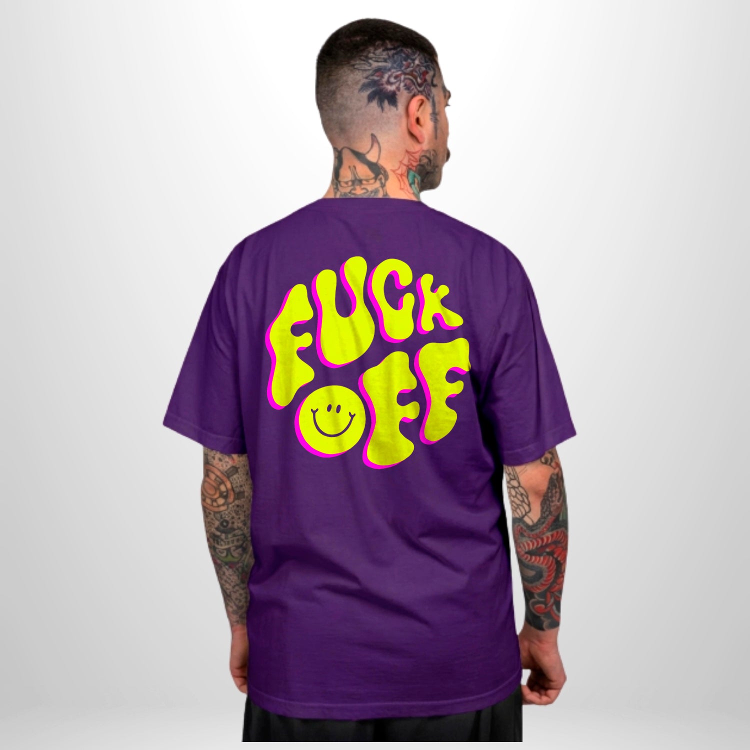Camiseta Basic WNC Fuck Off Roxo