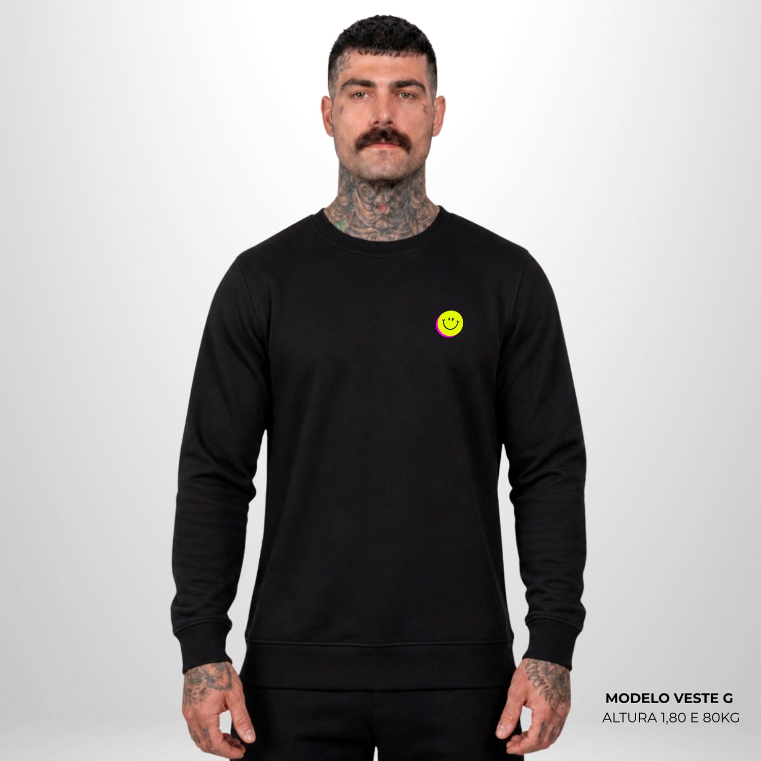 Moletom Oversized Fuck Off Preto