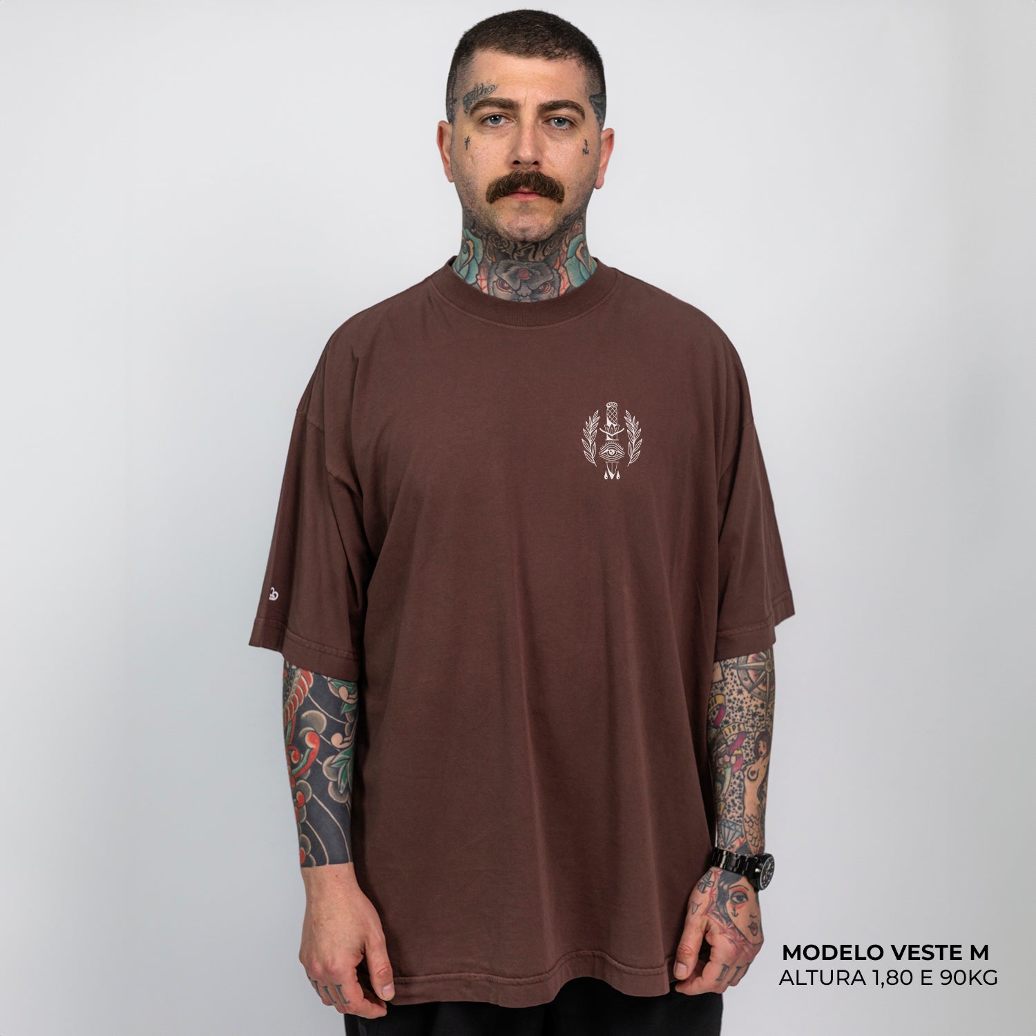 Camiseta Oversized Find What You Love Marrom