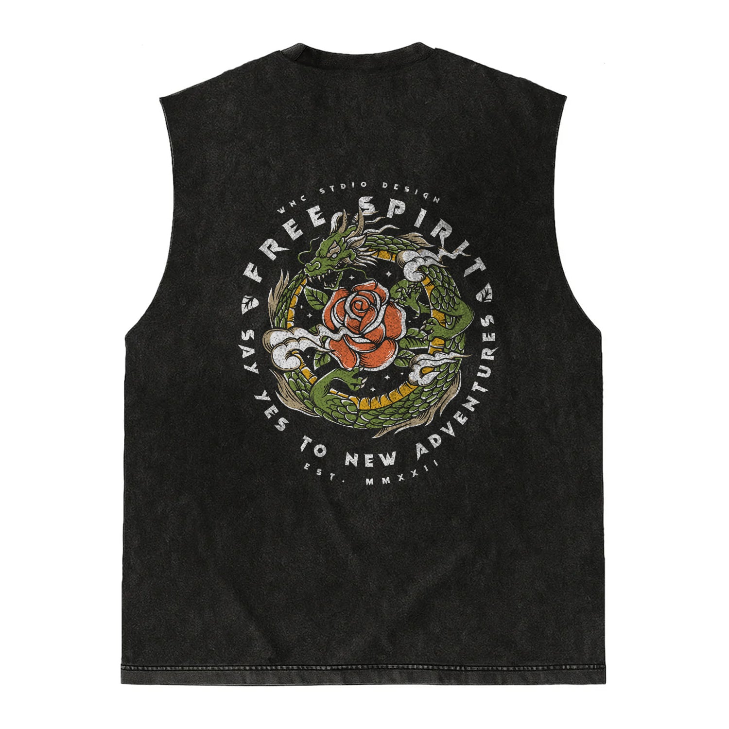 Regata Oversized WNC Free Spirit Preto Vintage