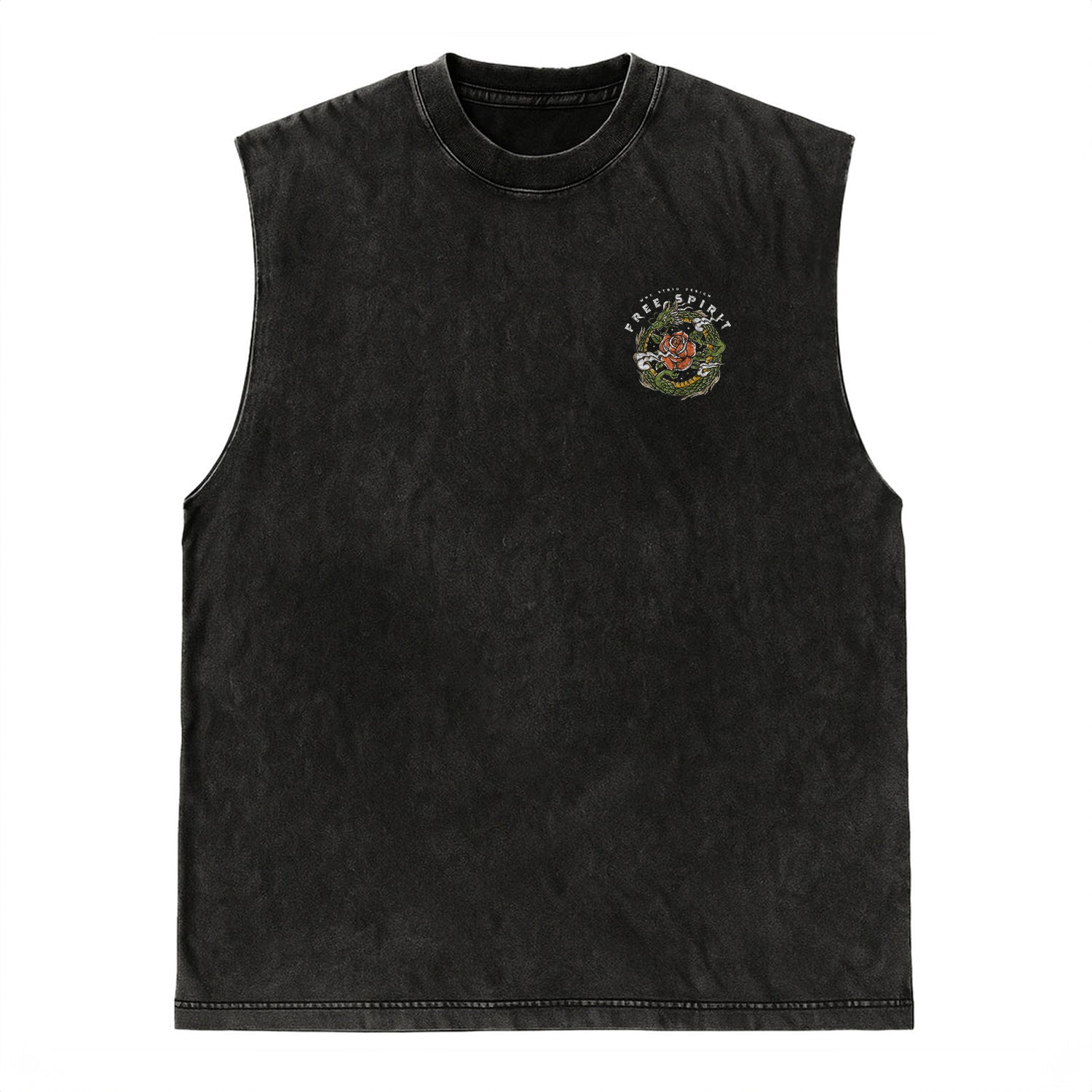 Regata Oversized WNC Free Spirit Preto Vintage