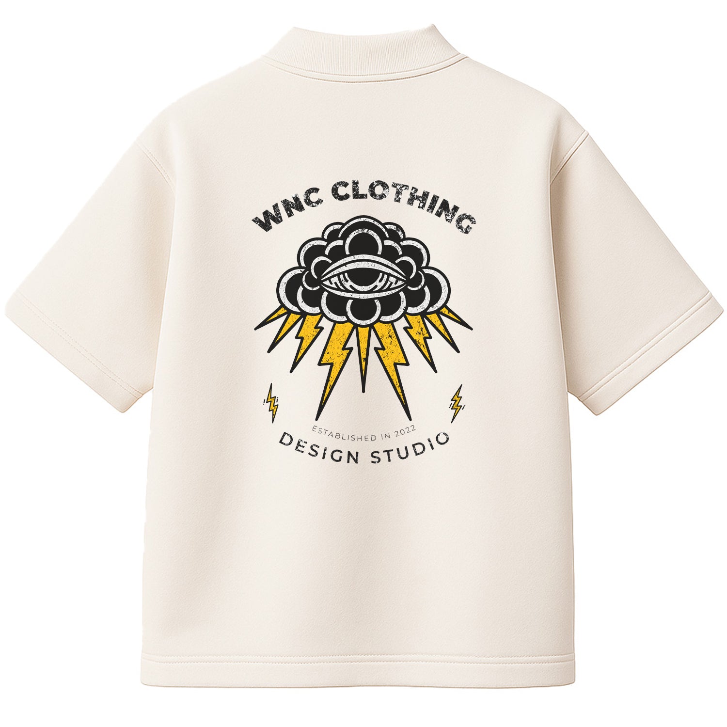 Camiseta Heavy Algodão Encorpado Thunder Cloud Off White