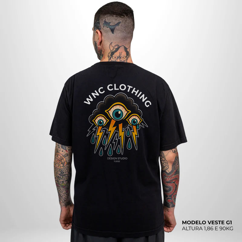 Camiseta Basic WNC Crying Cloud Preta