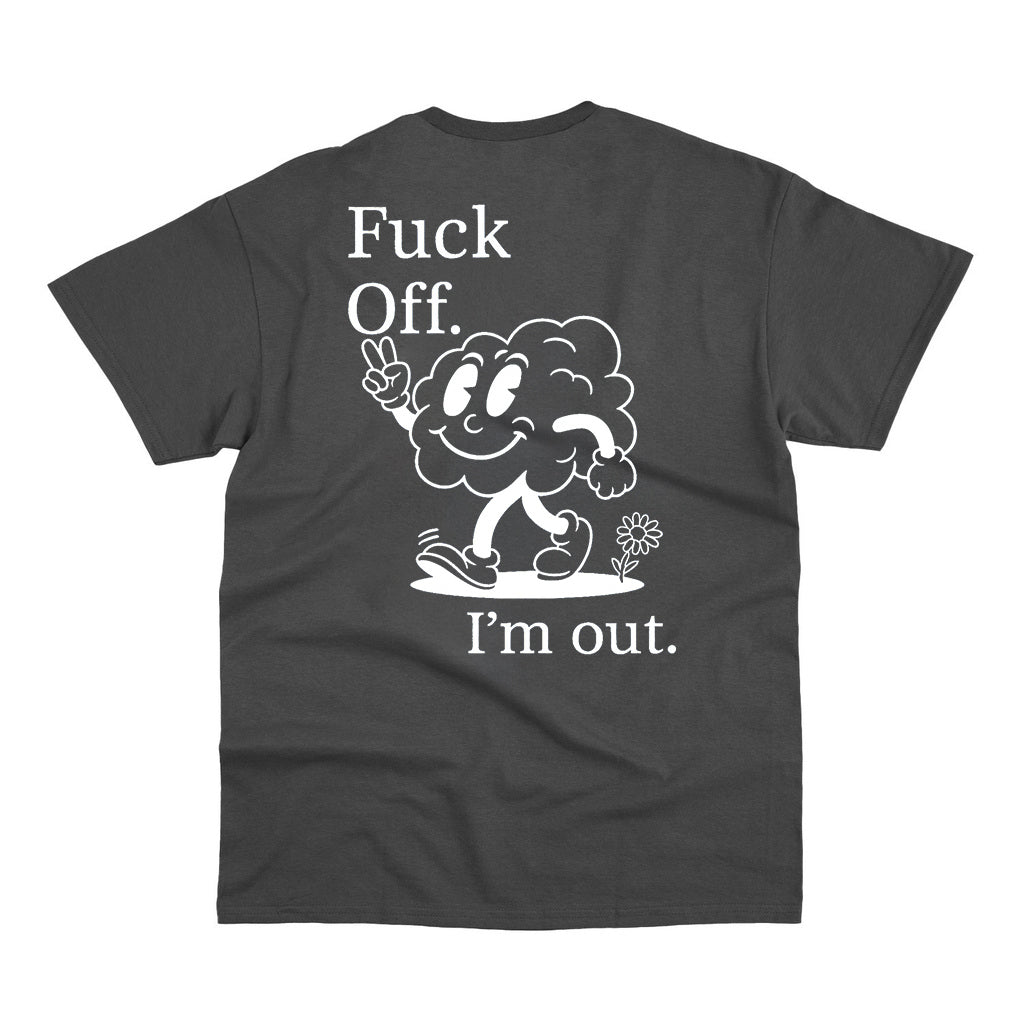 Camiseta Basic I'm Out Cinza