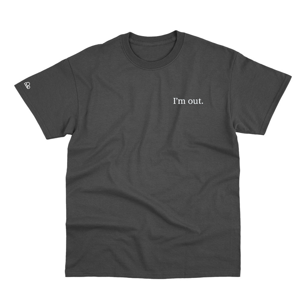 Camiseta Basic I'm Out Cinza