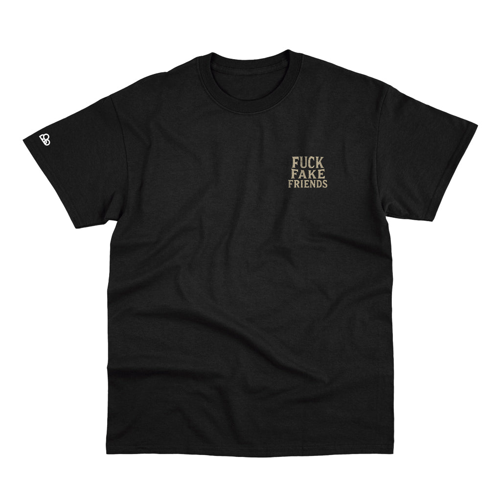 Camiseta Basic Fuck Fake Friends Preto