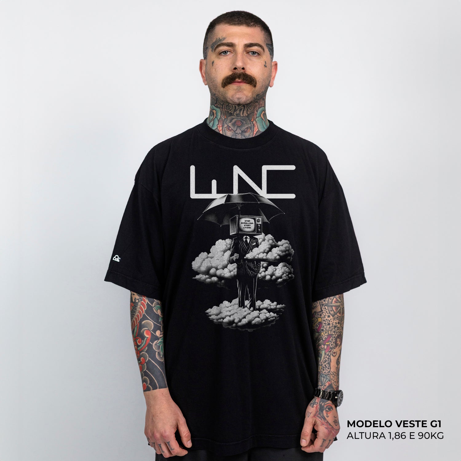 Camiseta Oversized Dreamy Preto