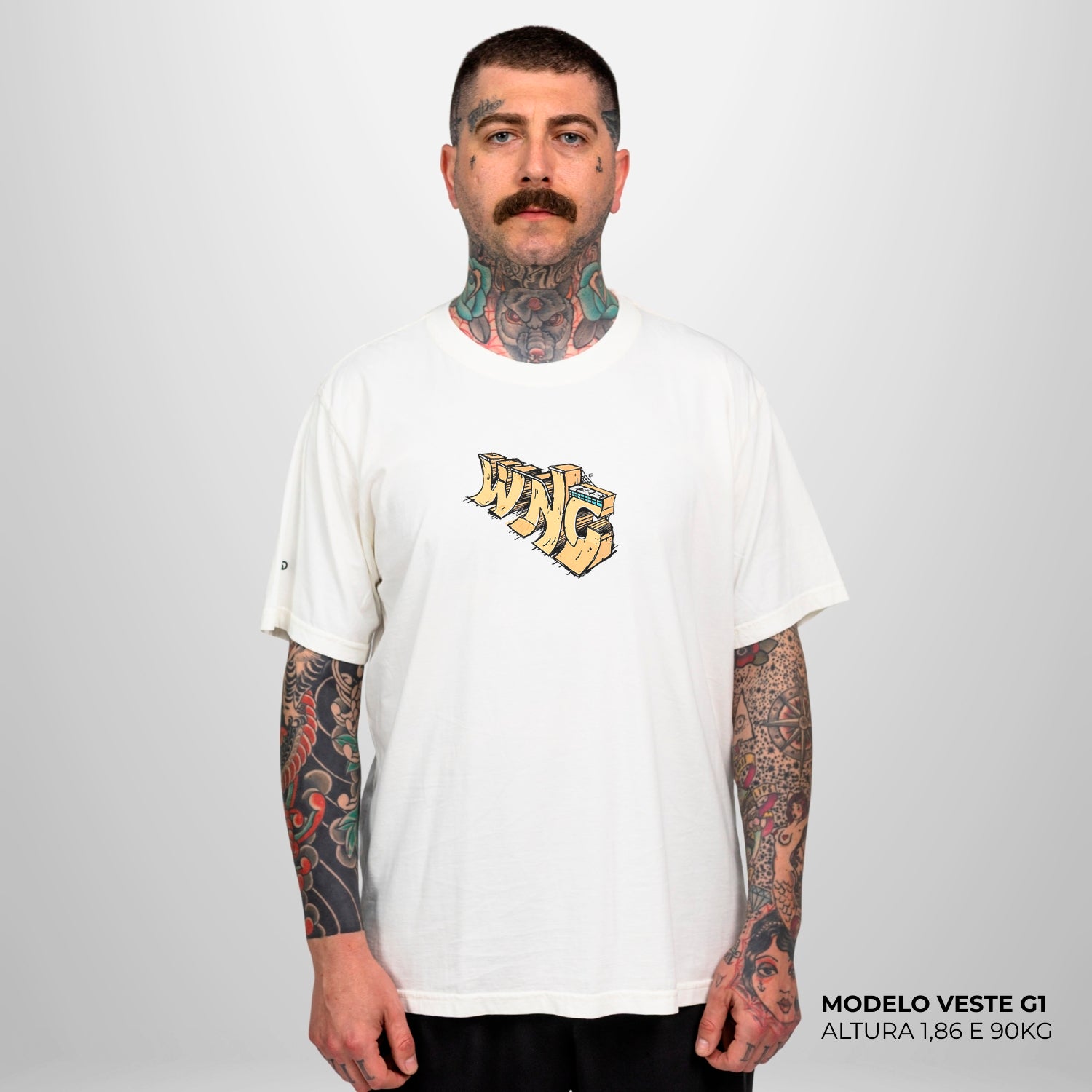Camiseta Basic WNC Skate Park Off White