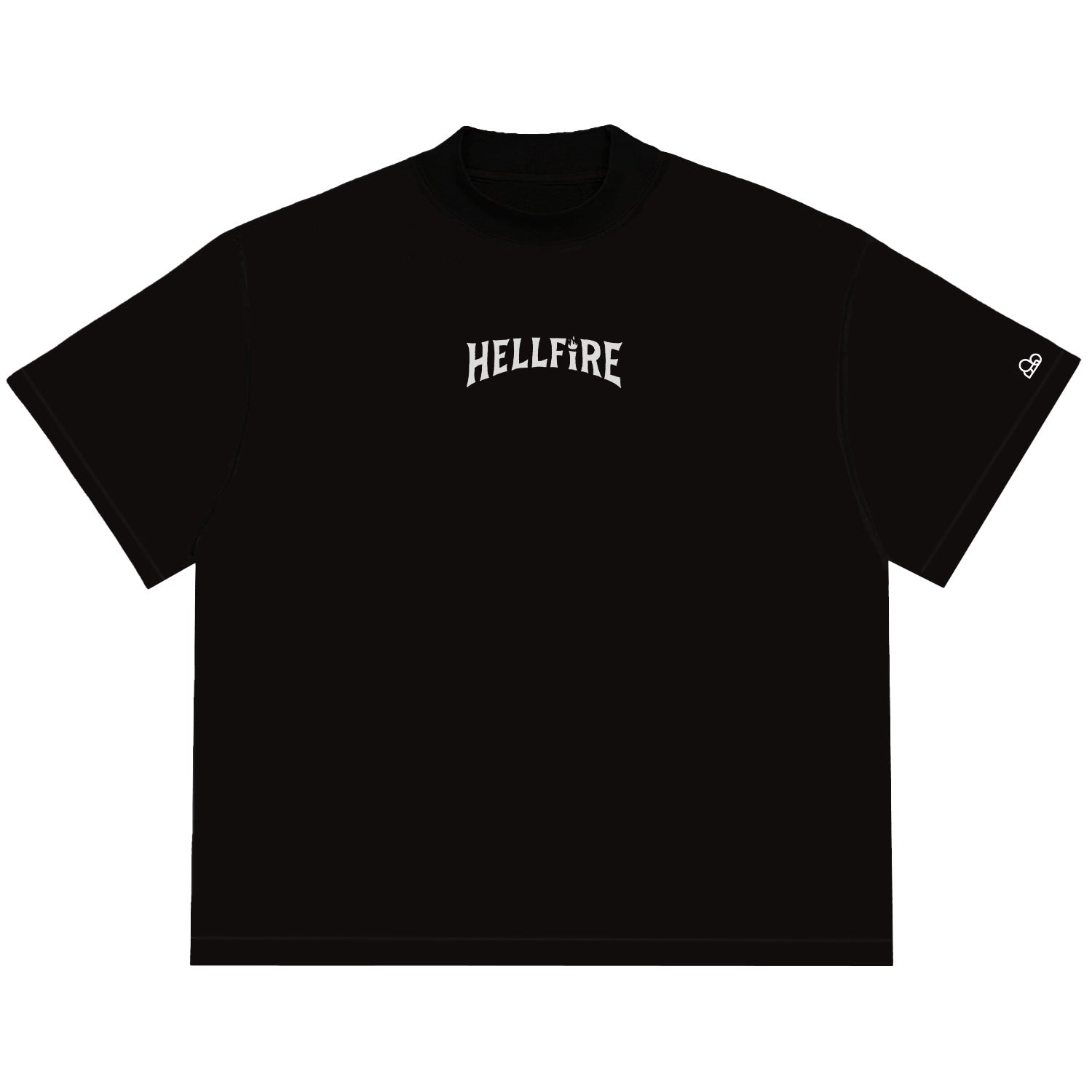 Camiseta Oversized Stranger Things Hellfire Club Preto