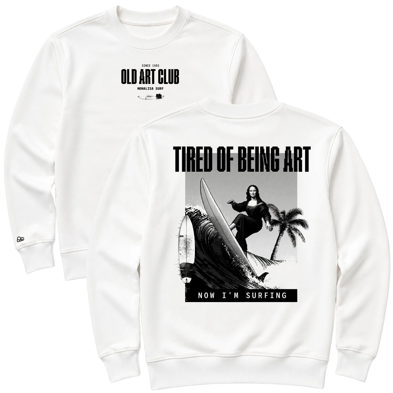 Moletom Oversized Monalisa Surfing Off White