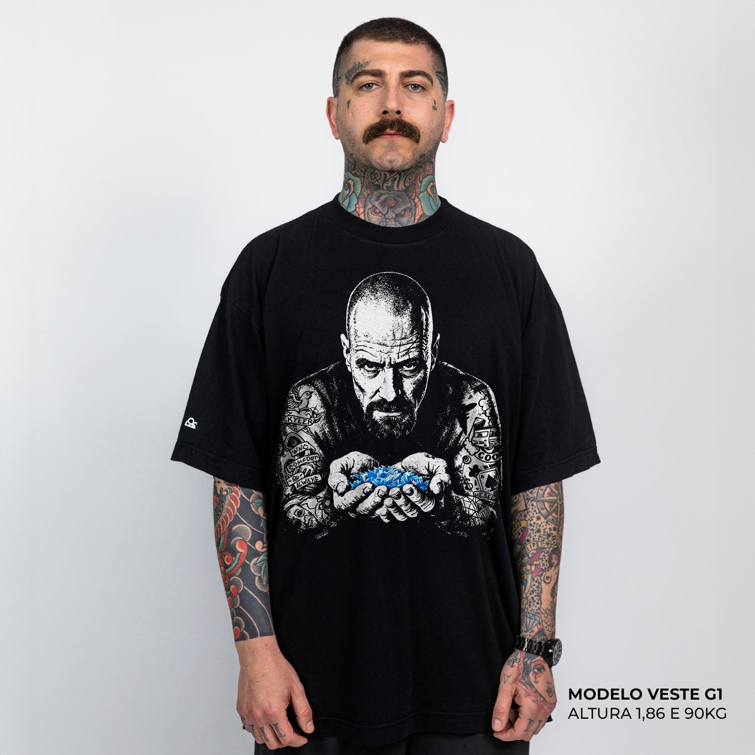 Camiseta Oversized Walter White Preto