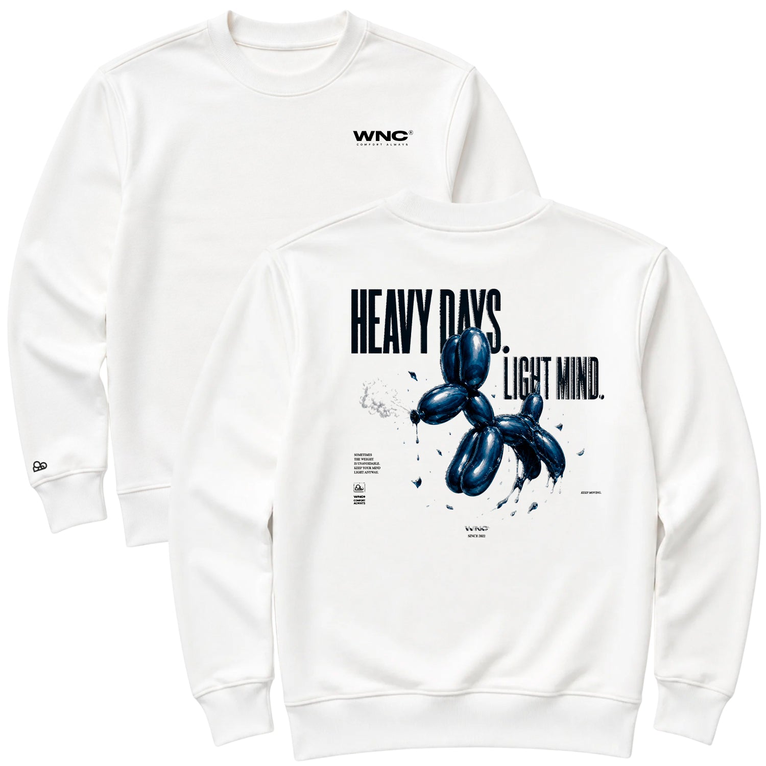 Moletom Oversized Light Mind Off White
