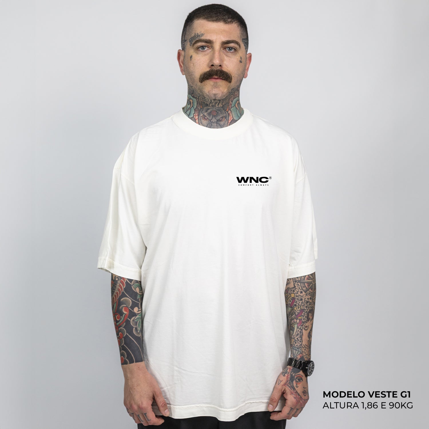 Camiseta Oversized Light Mind Off White
