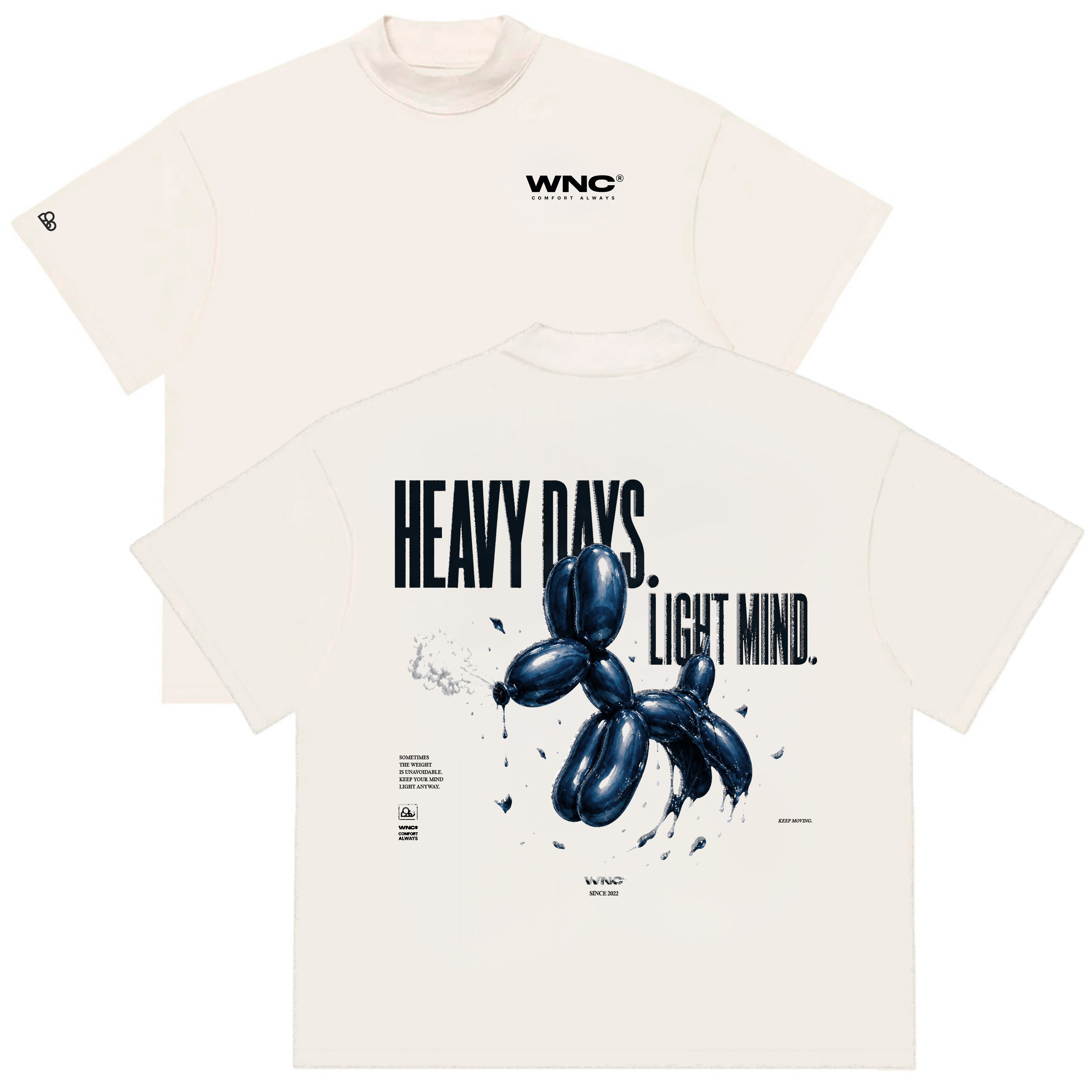 Camiseta Oversized Light Mind Off White