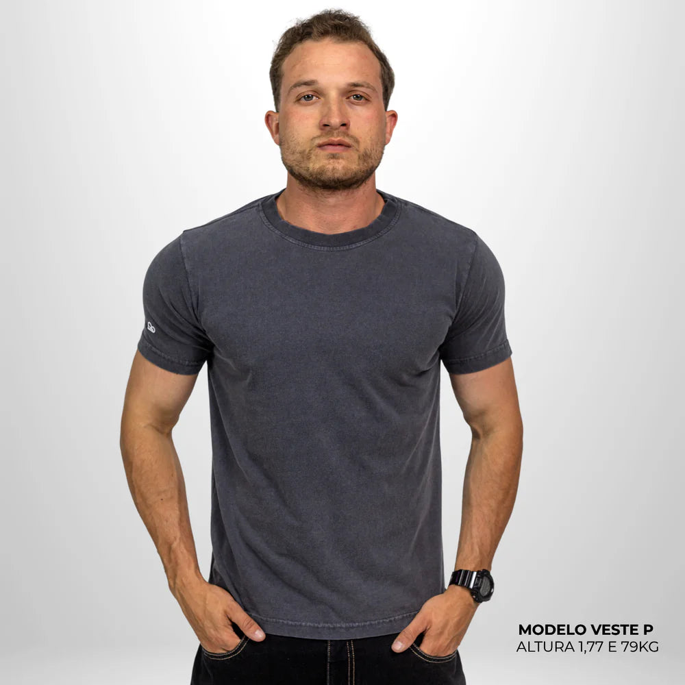 Camiseta Basic WNC Lisa Cinza