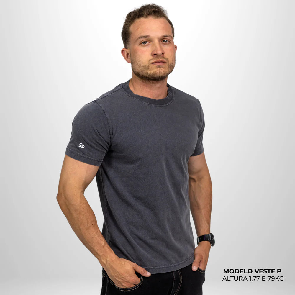 Camiseta Basic WNC Lisa Cinza