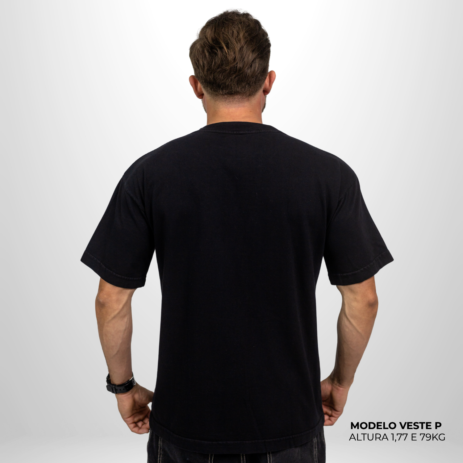 Kit com 3 Camisetas Oversized Heavy Lisa Algodão Encorpado