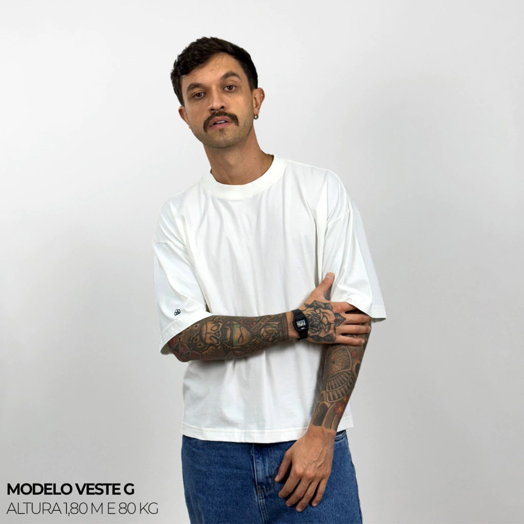 Kit com 3 Camisetas Boxy WNC