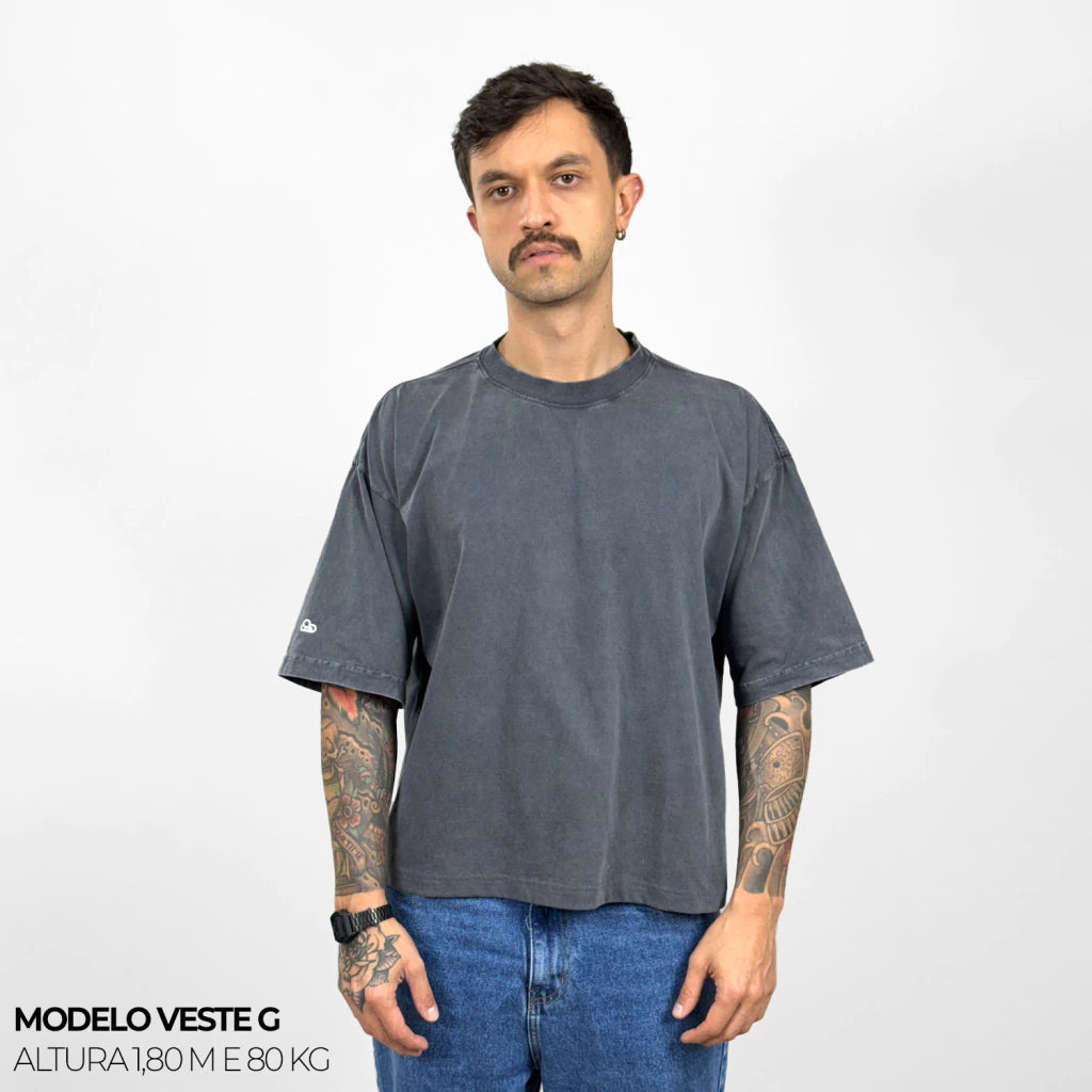 Kit com 3 Camisetas Boxy WNC