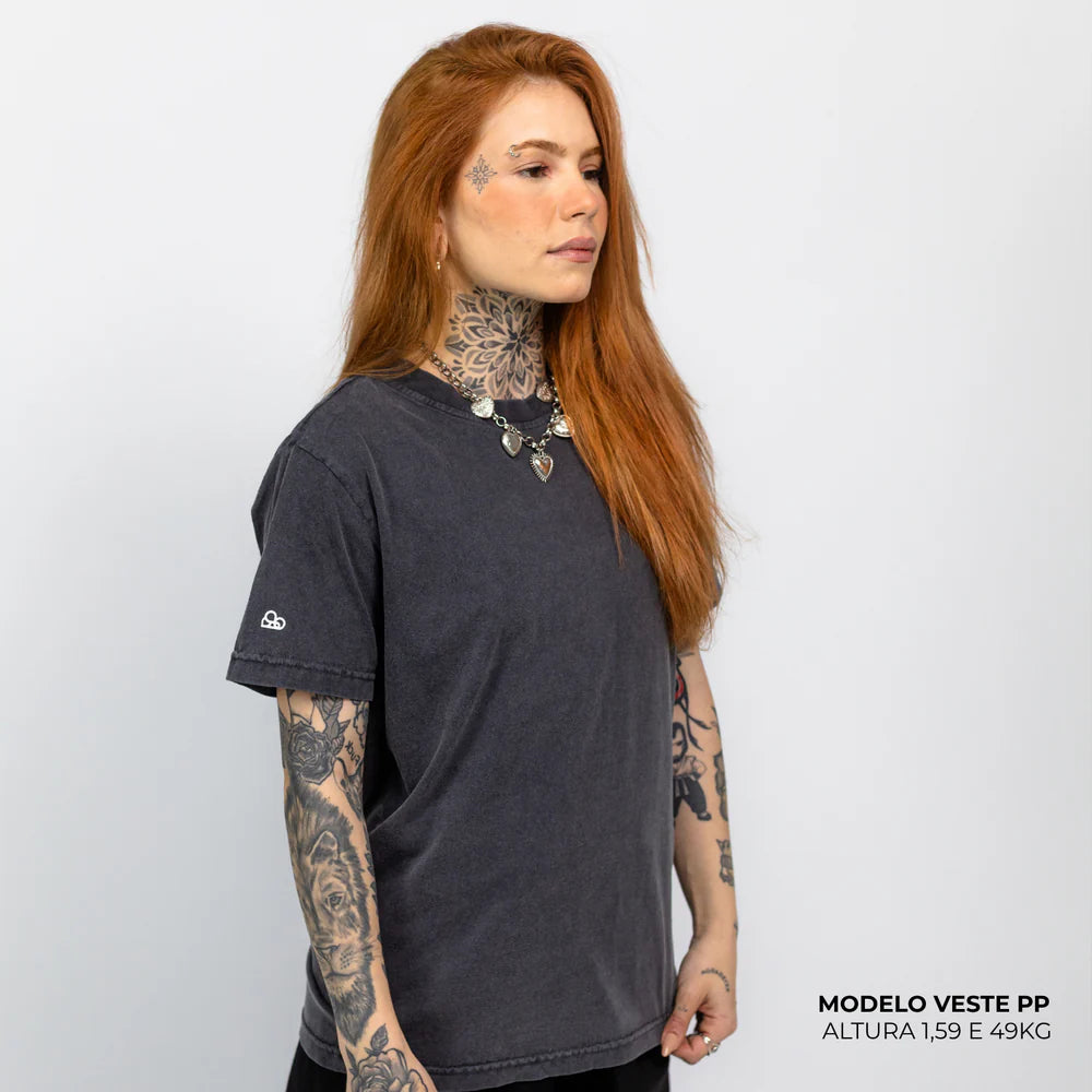Camiseta Basic WNC Lisa Cinza