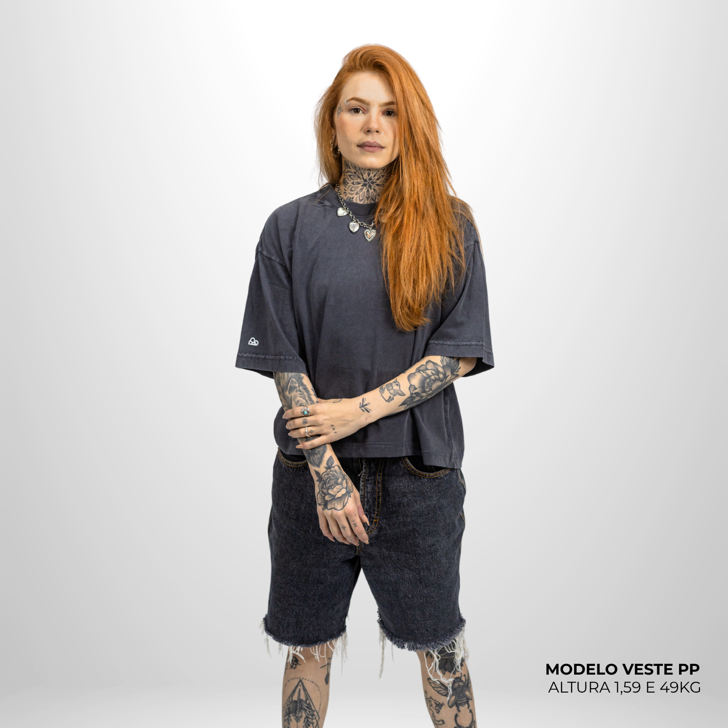 Kit com 3 Camisetas Boxy WNC