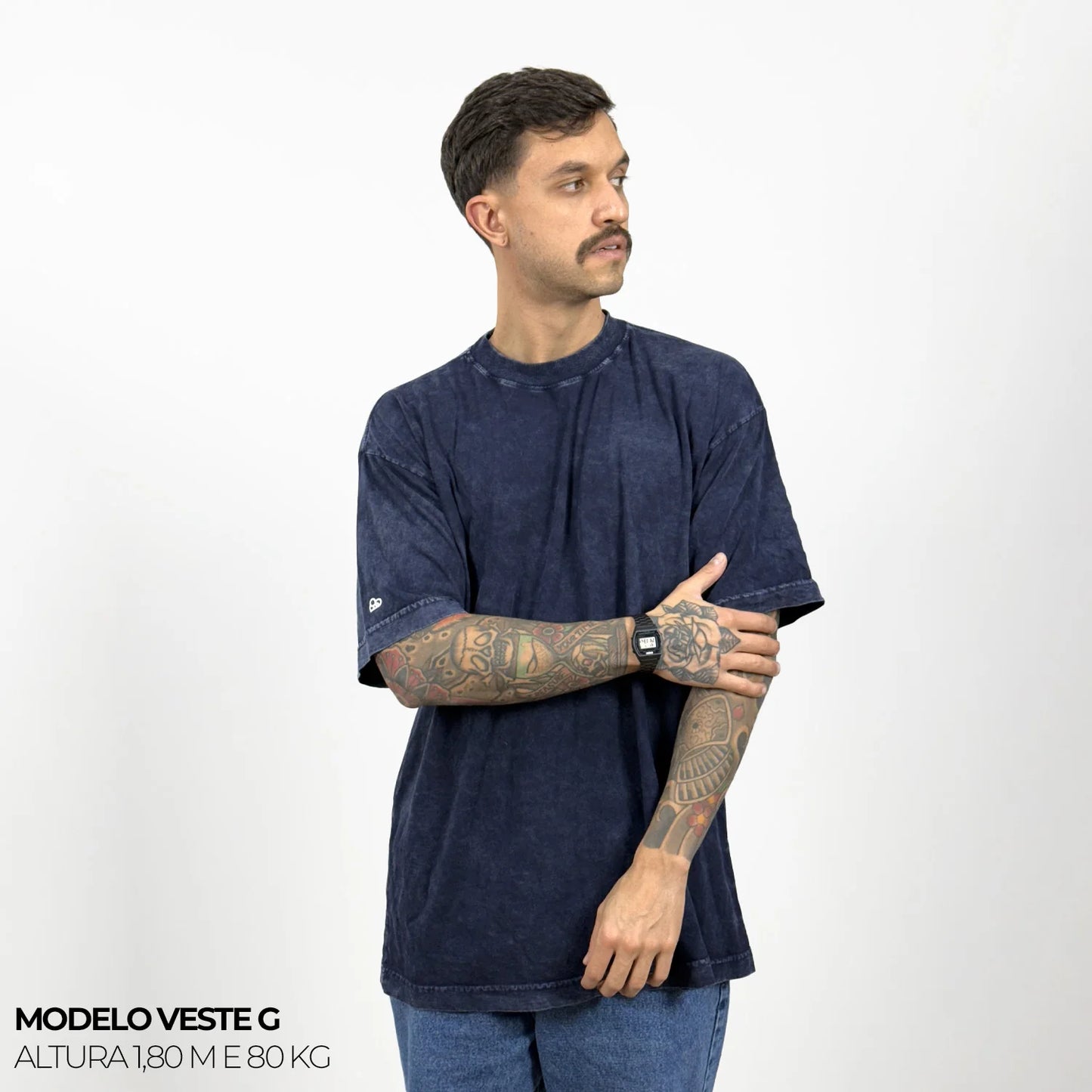 Kit com 3 Camisetas Oversized Lisa Encolhimento Zero