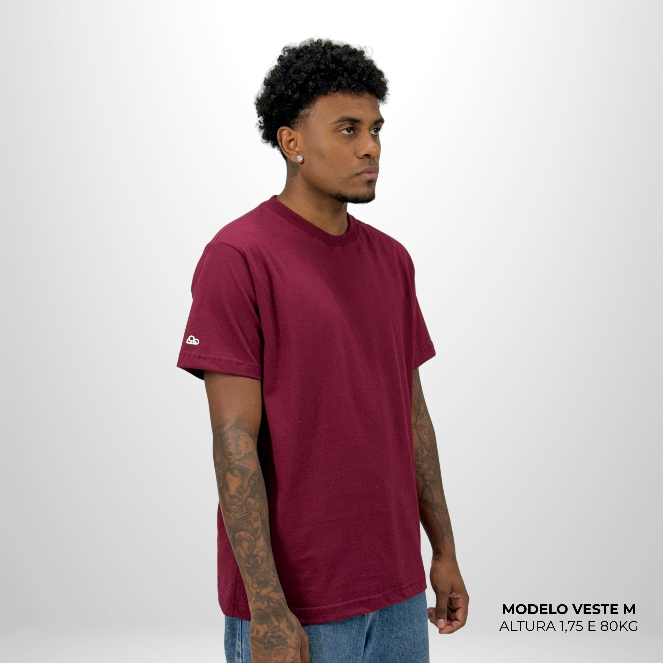 Camiseta Basic WNC Lisa Bordô