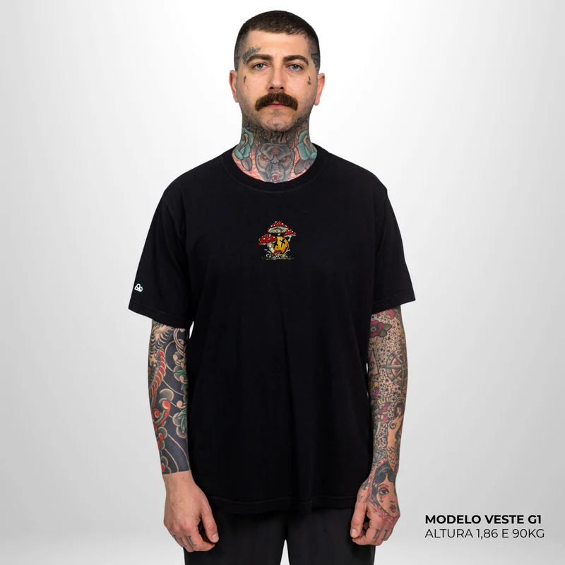 Camiseta Basic WNC Smile Preto