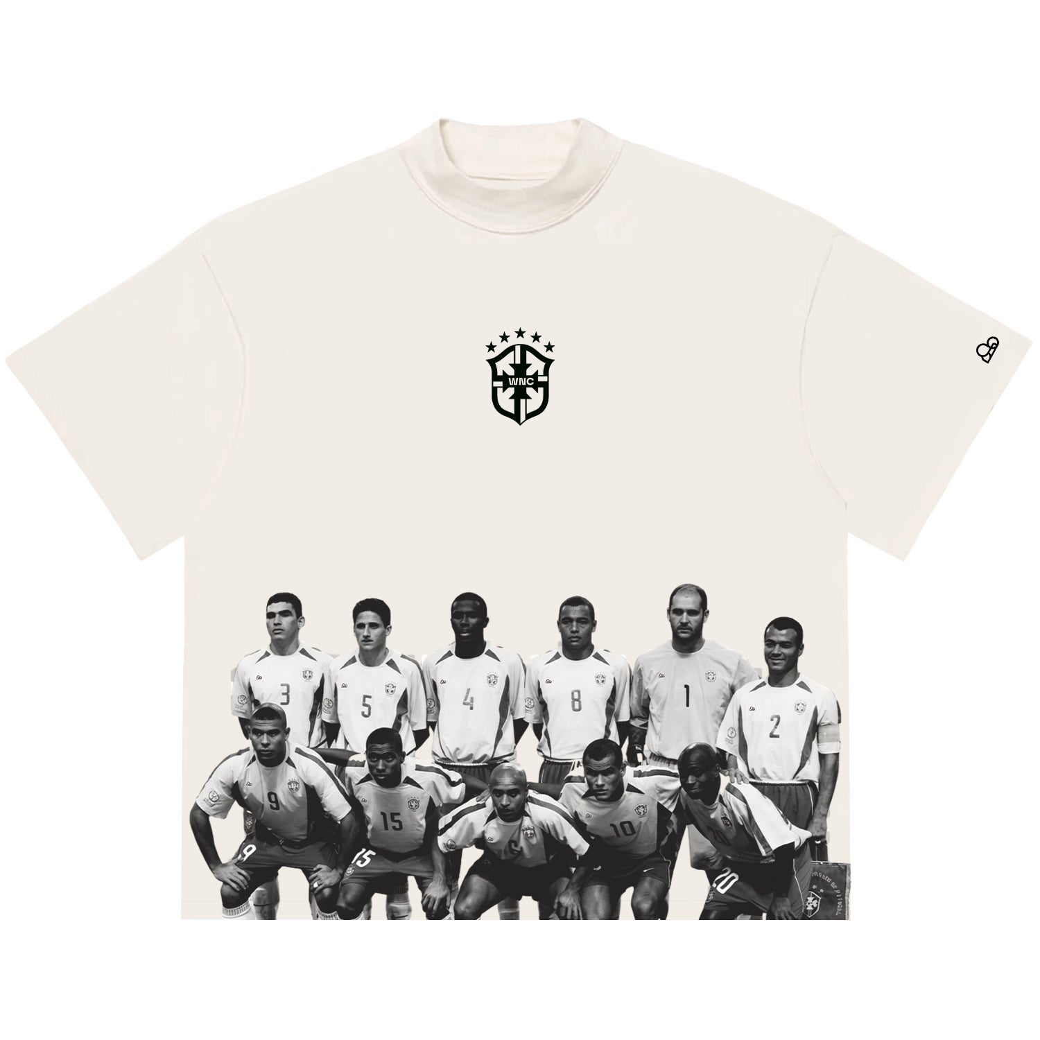 Camiseta Oversized Seleção Penta 2002 Off White