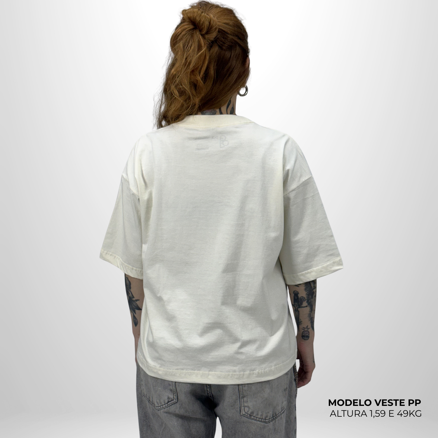 Camiseta Boxy WNC lisa Off White