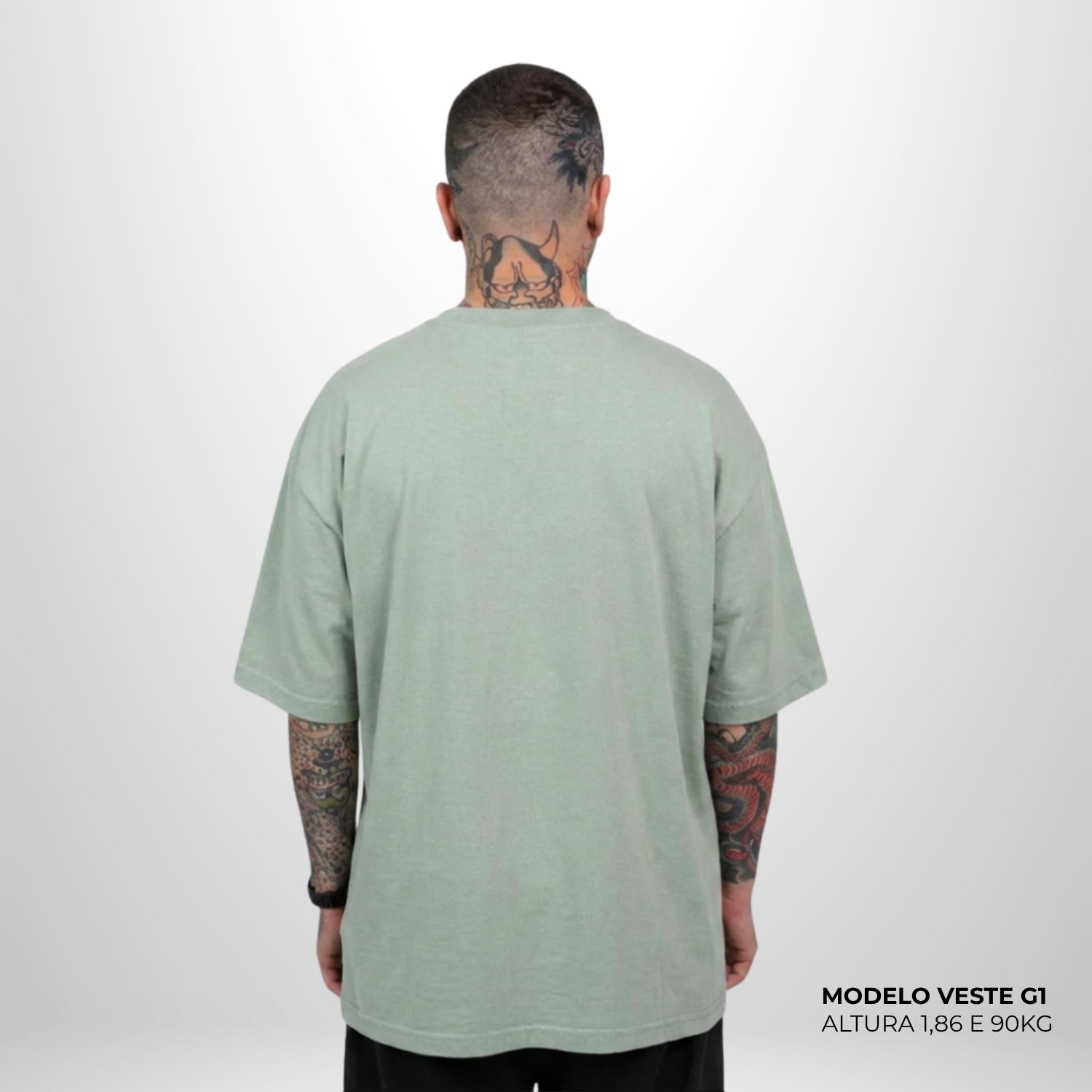 Camiseta Oversized WNC Lisa Verde Claro