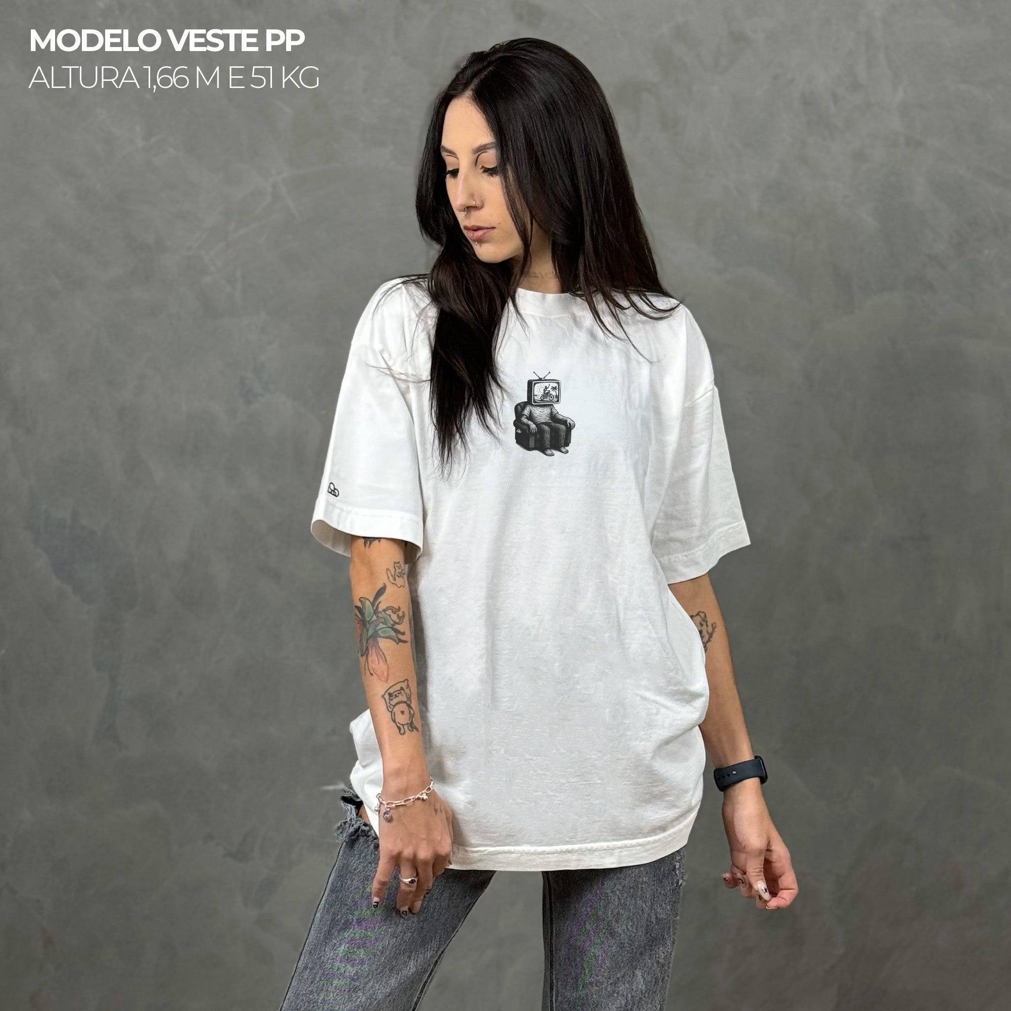 Camiseta Oversized Not Living Off White