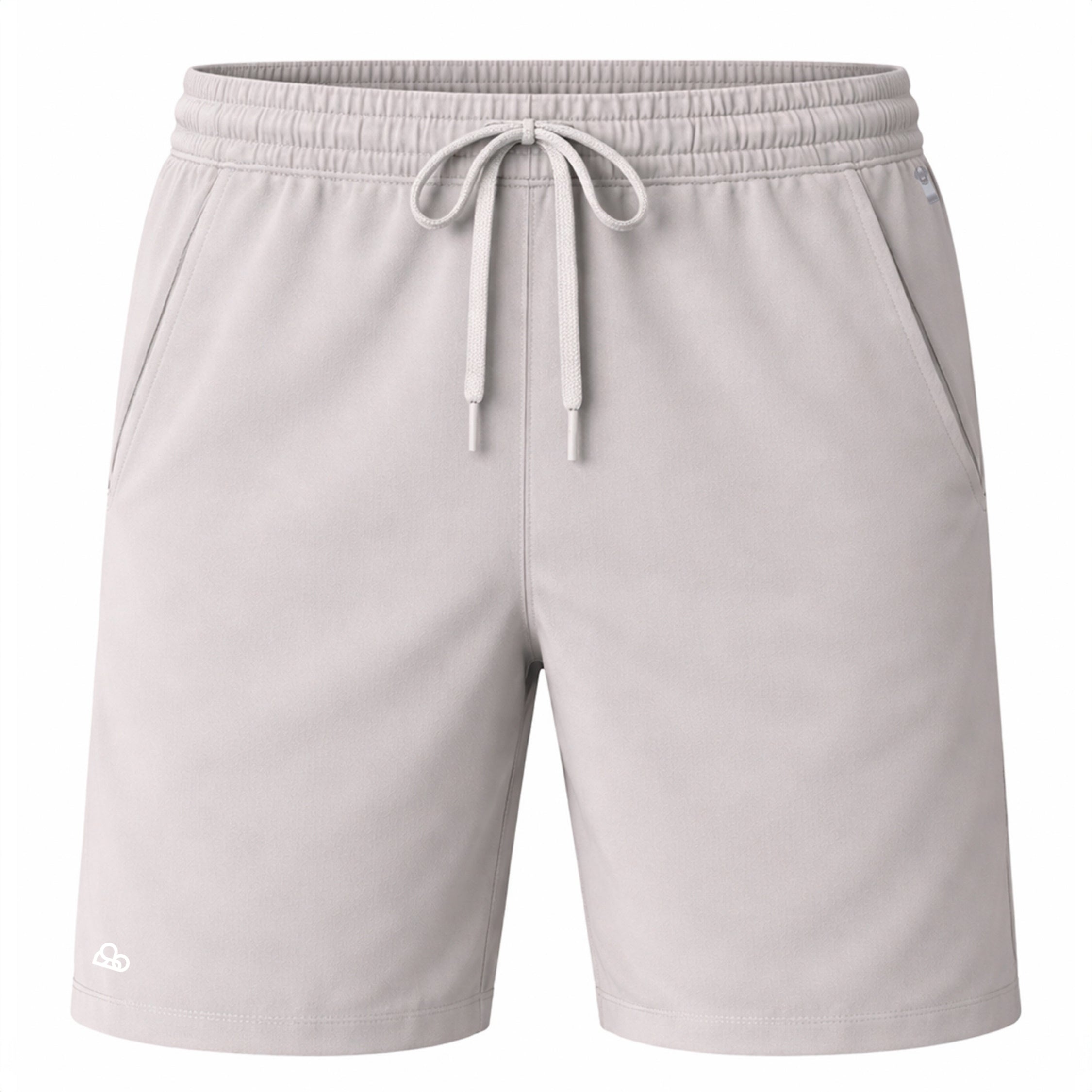 Short WNC Poliamida com Zíper Cinza Claro