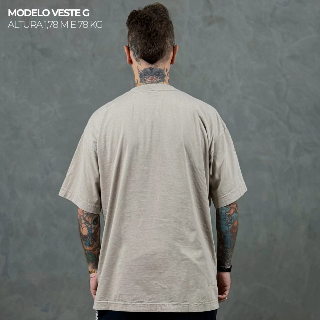 Camiseta Oversized Flipper Bege