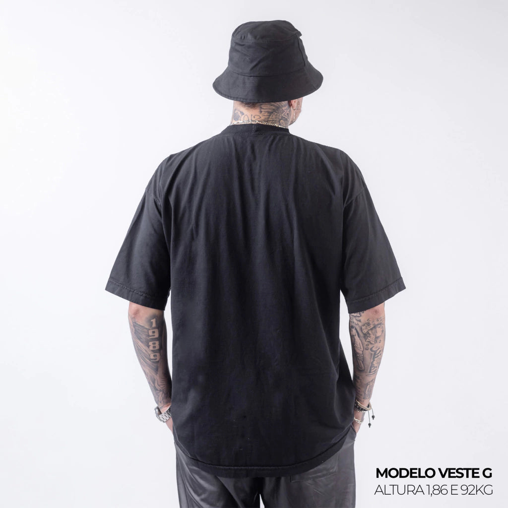 Camiseta Oversized WNC Lisa Preto