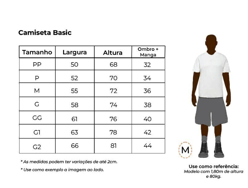 Camiseta Basic Personalizada Preta