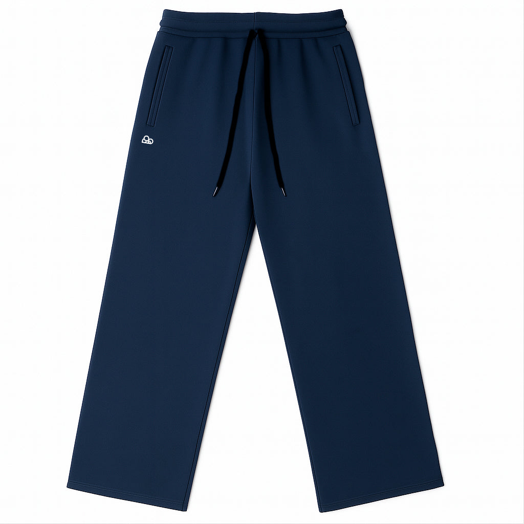 Calça Moletom Comfort Oversized Azul