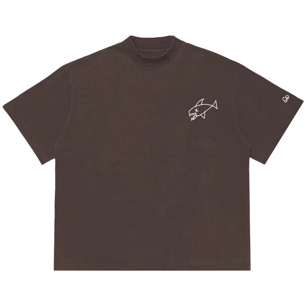 Camiseta Oversized Flipper Marrom
