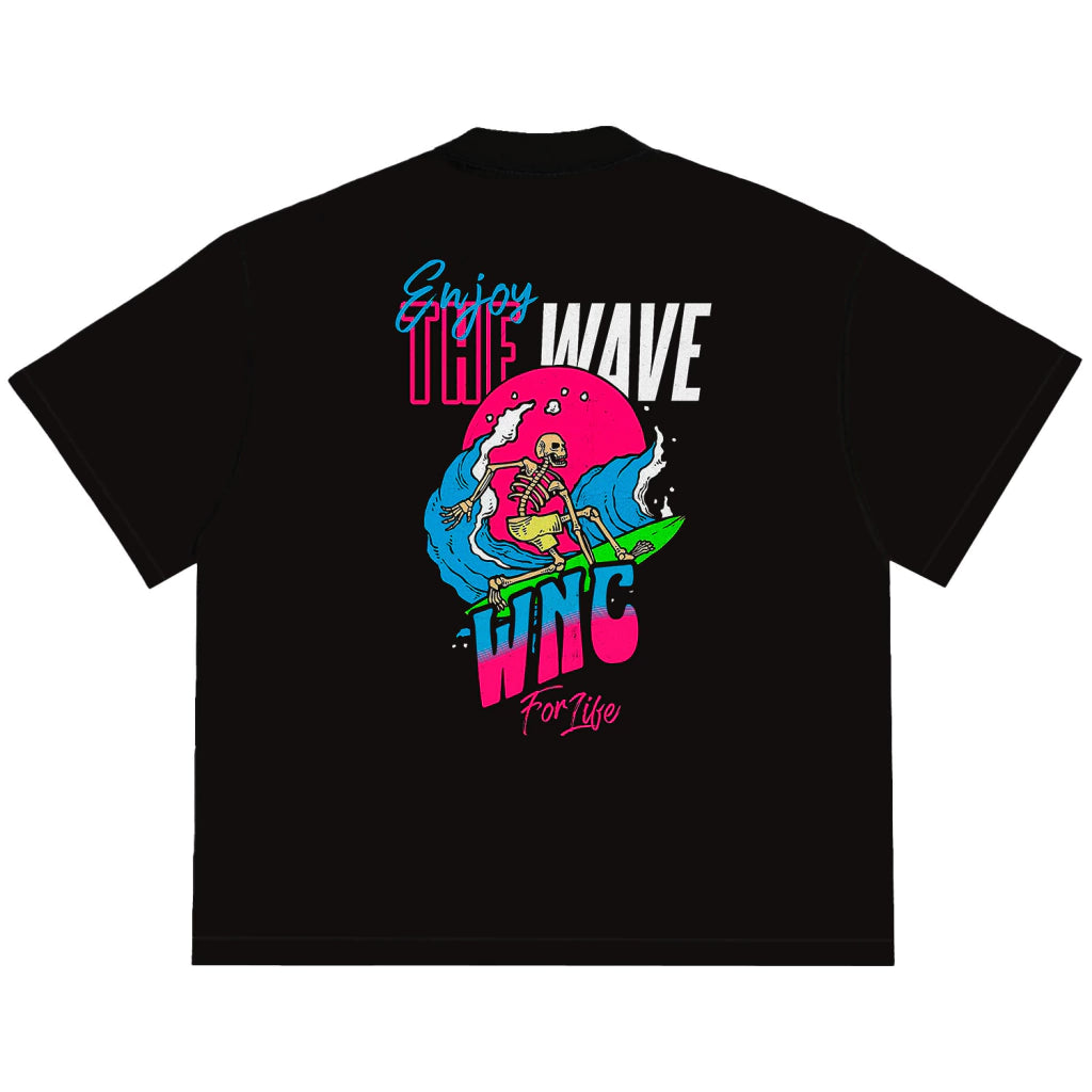 Camiseta Oversized WNC For Life Preta