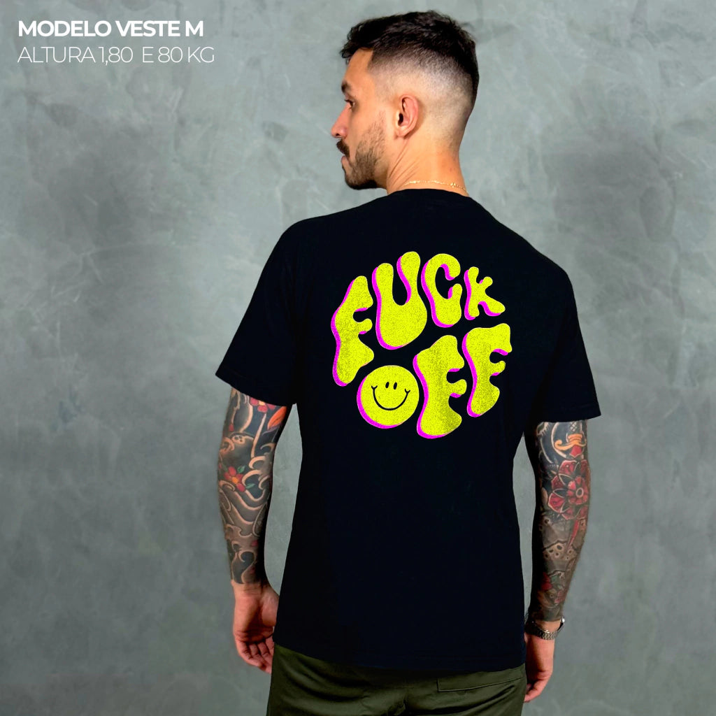 Camiseta Basic WNC Fuck Off Preto