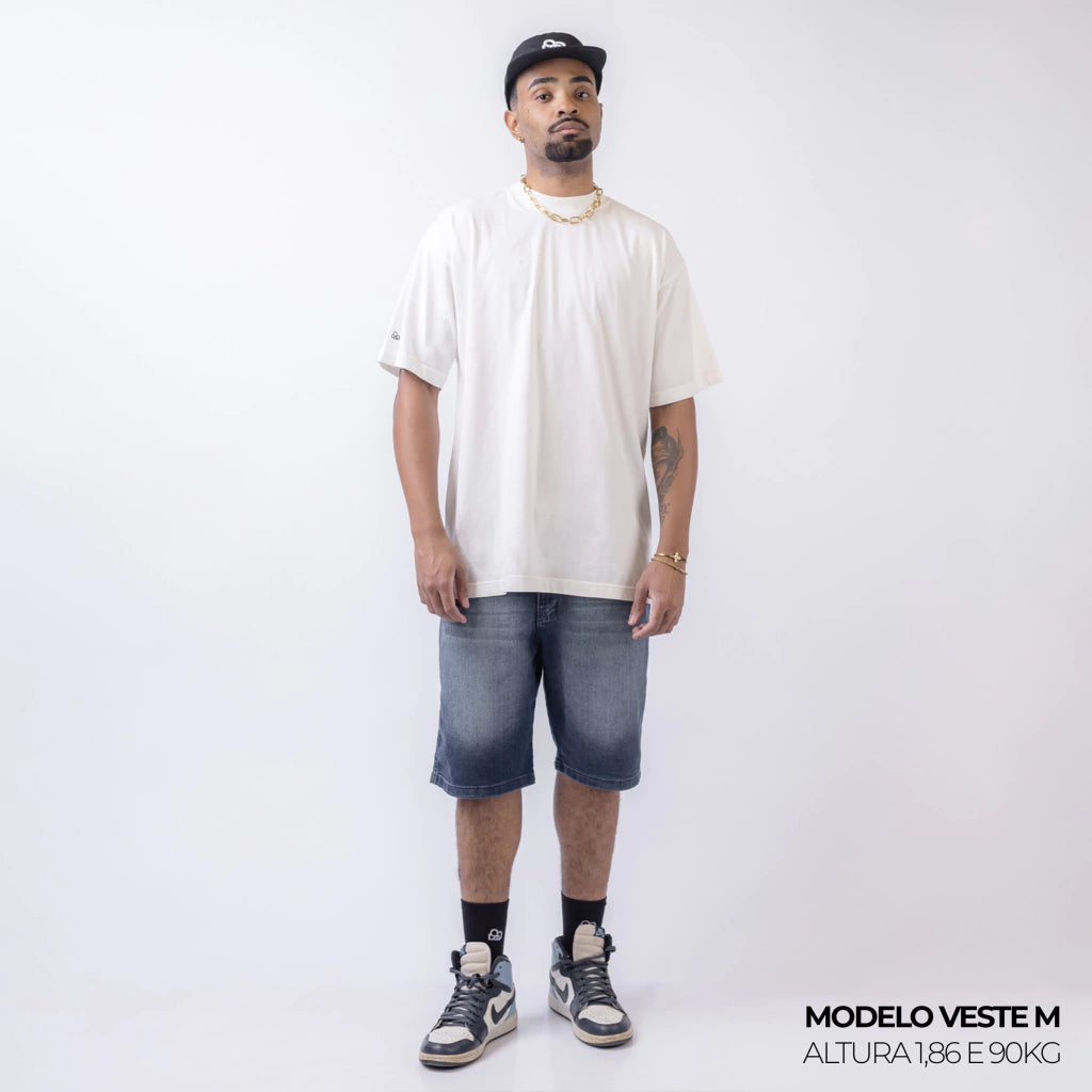 Camiseta Oversized Lisa Off White Zero Encolhimento