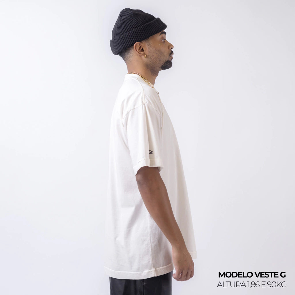 Camiseta Oversized Lisa Off White Zero Encolhimento