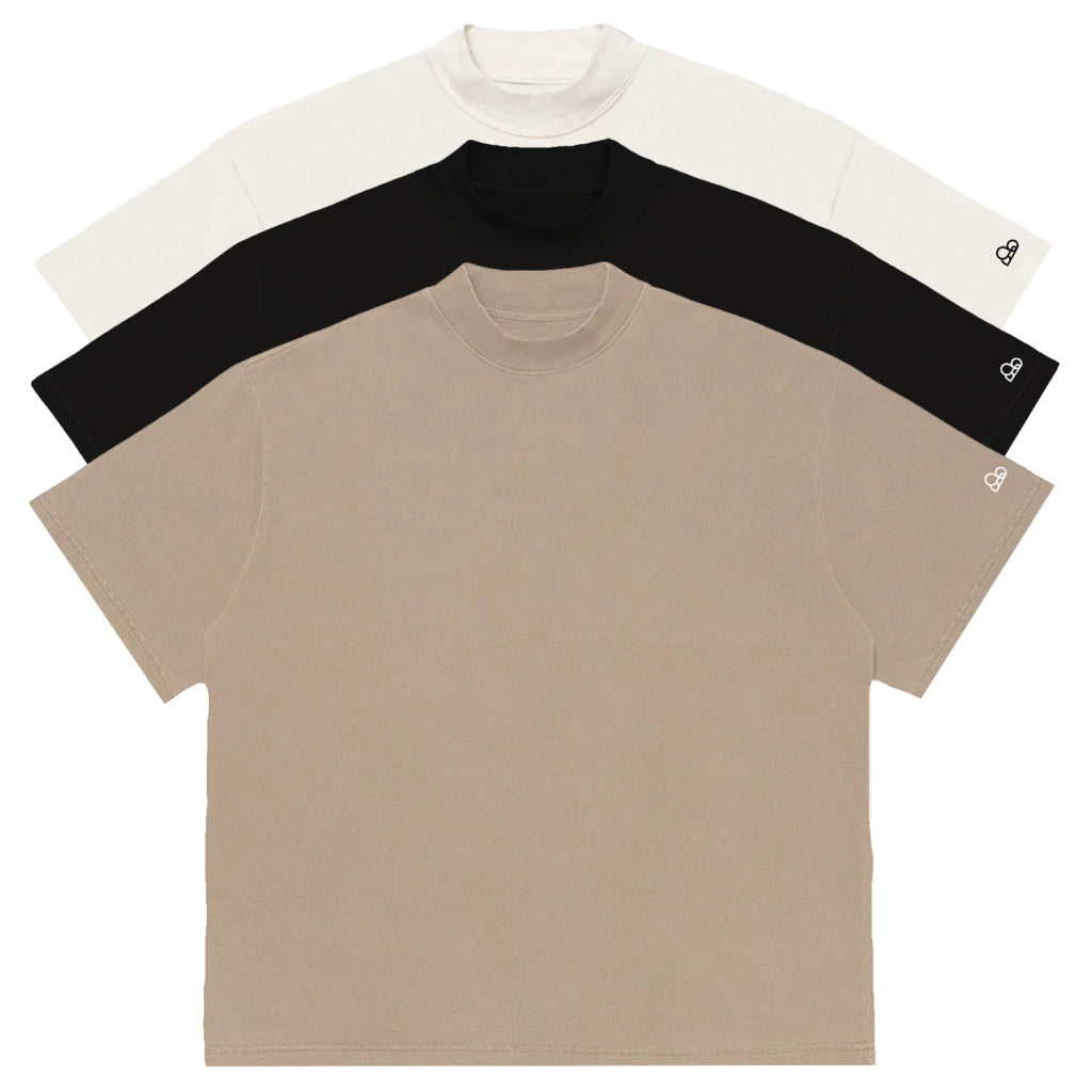 Kit com 3 Camisetas Oversized Lisa Encolhimento Zero