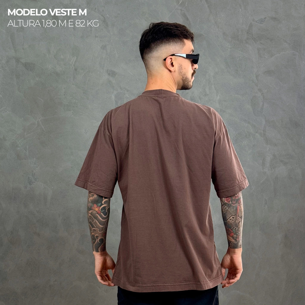 Camiseta Oversized Flipper Marrom