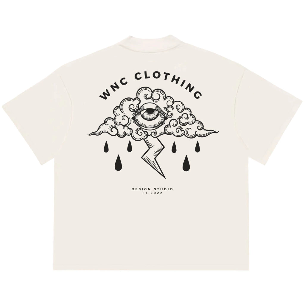 Camiseta Oversized Sad Cloud Off White