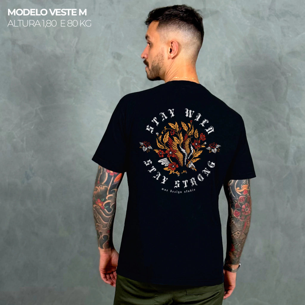 Camiseta Basic WNC Stay Wild Preto