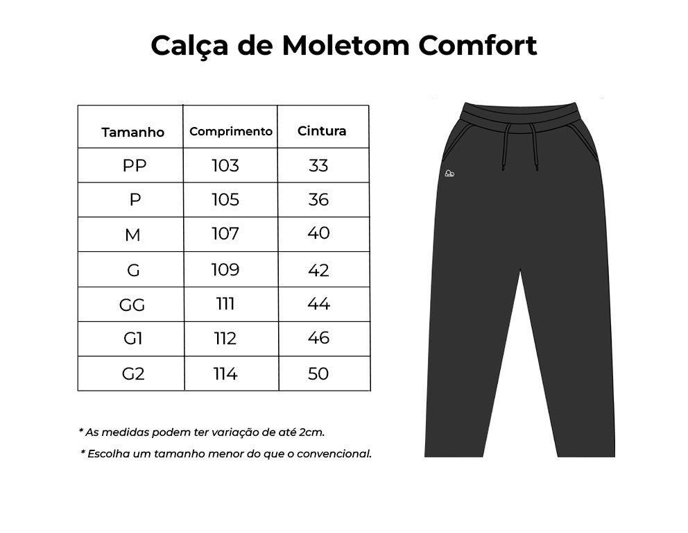 Calça Moletom Comfort Oversized Marrom