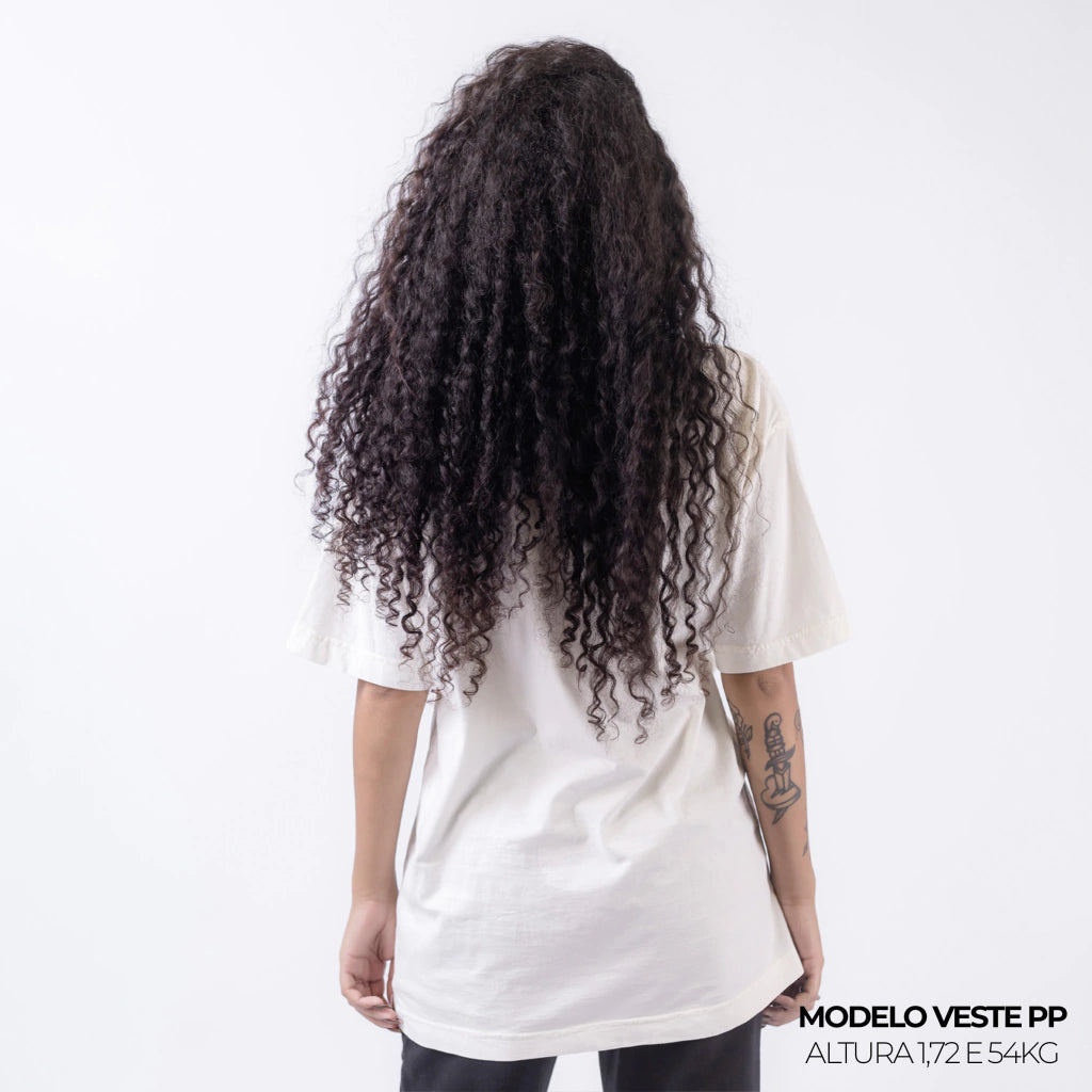Camiseta Oversized Lisa Off White Zero Encolhimento